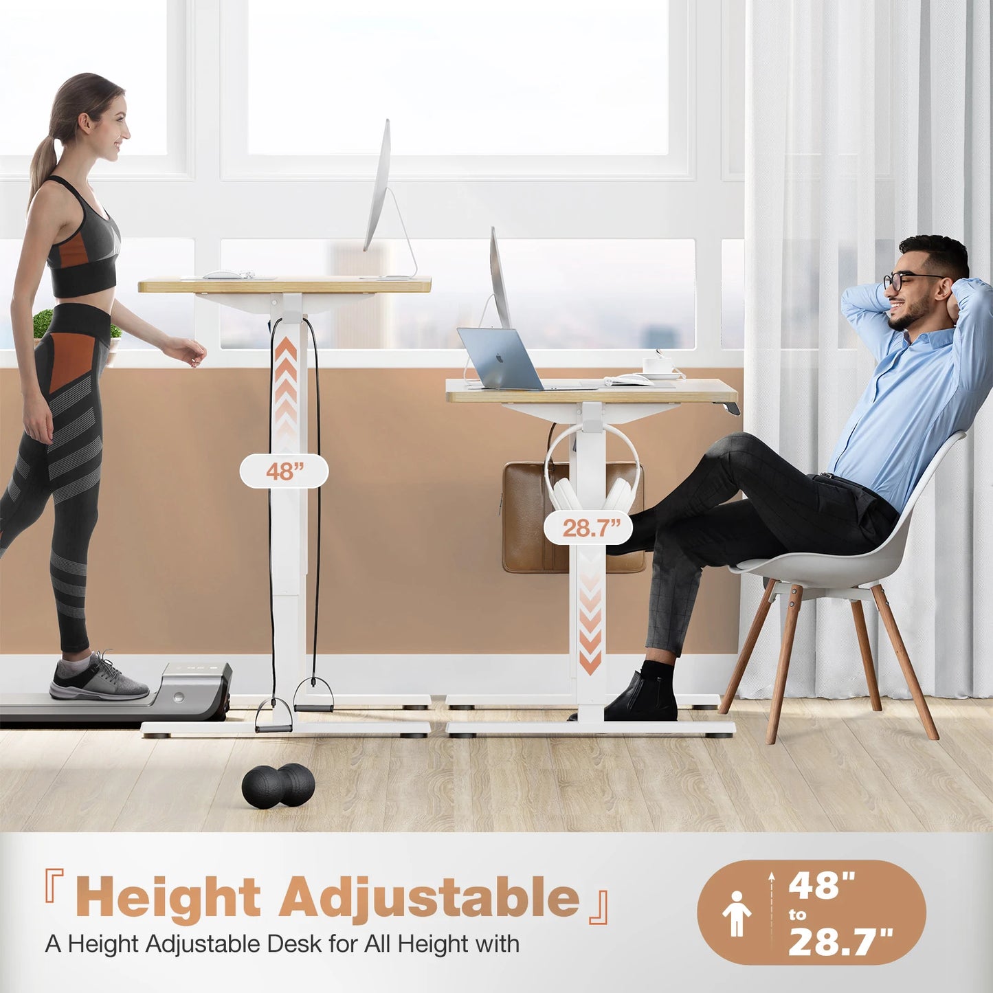 Adjustable Electric Standing Computer Desk