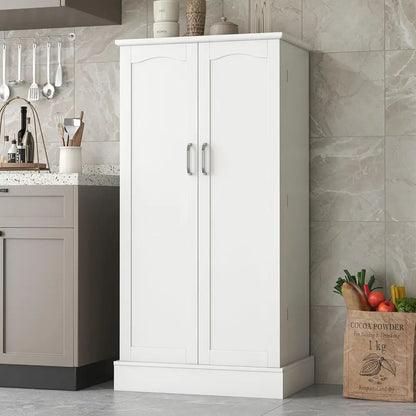 Freestanding Kitchen Pantry Cabinet with Doors
