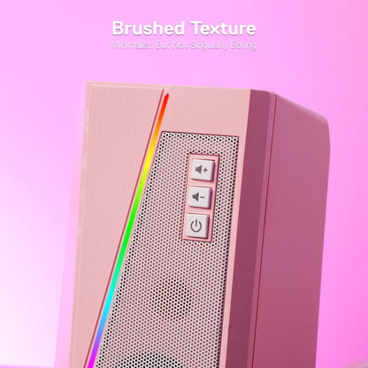 RGB Desktop Speakers 6 Colorful LED Modes