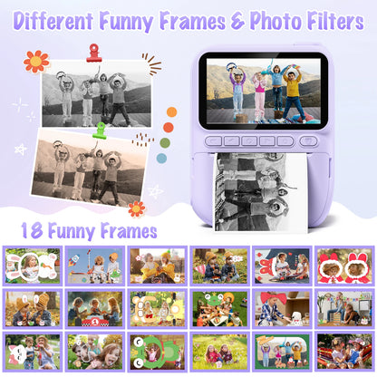 Kids Portable Digital Instant Print Camera