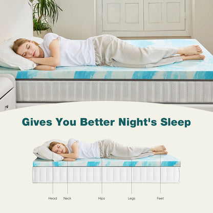 2-3 Inch Gel Memory Foam Mattress Topper