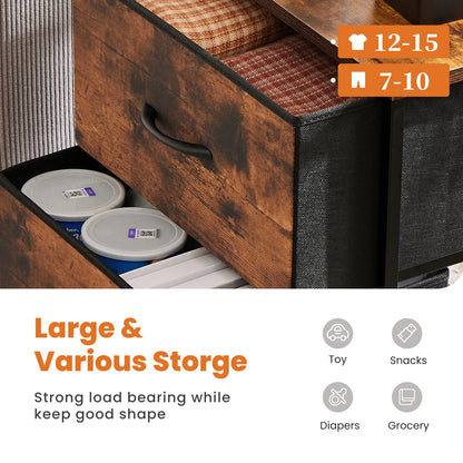 Two Drawer Nightstand Table For Bedroom