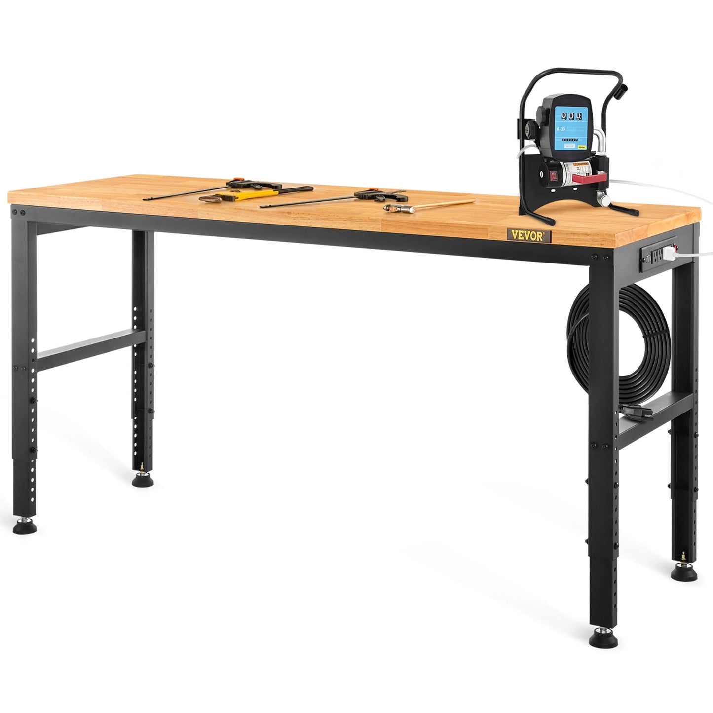 Adjustable Height Woodworking Workbench