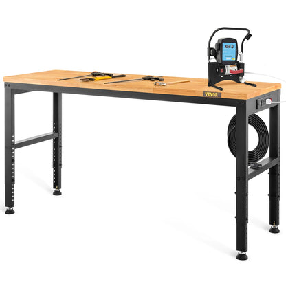 Adjustable Height Woodworking Workbench